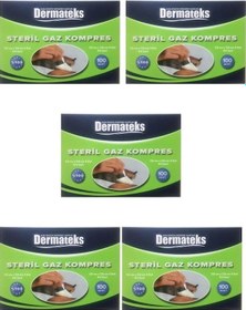 Resim Dermateks Steril Spanç Gaz Kompres 7.5 x 7.5 CM 500 Adet 