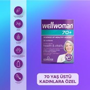 Resim Wellwoman Demir, Biotin,Çinko,B Complex, D Vitamini İçeren 70 Yaş Üzeri Kadın Sağlığı Vitamini 30 Tablet 