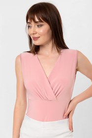 Resim Laranor Pudra Kruvaze Yaka Alttan Çıtçıtlı Bluz&body 
