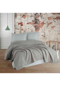 Resim Kristal Pike Takımı Düz Boya Gri Tek Kişilik 