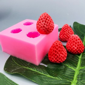 Resim Premium Gıda Sınıfı Silikon Çilek Kalıbı - 3 Gözlü Toksik Olmayan DIY Pişirme & El Sanatları Aracı için Fondan, Çikolata, Reçine Sanatı, Jöle Yapımı - Kolay Çıkarma & Temizleme, Yeniden Kullanılabilir Kek Süsleme Kalıbı, Silikon Pişirme Kalıpları, Detaylı İzlenimler, Easyrelease Malzeme 