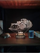 Resim Lampa Dozer, Jcb, Personalized,firm,company logo lamp design,present,gift,birthday,lamp night, gifts, 