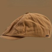 Resim Unisex Vintage Haber Şapkası, Ters Çevrilebilir Ördek Burunlu Şapka, Erkekler ve Kadınlar İçin Zarif Polyester Şapka, Elde Yıkanabilir, Esnek Olmayan, Dokuma, PVC Kaplı, Sanatçılar ve Moda Tutkunları İçin Trendy Beret Stili 
