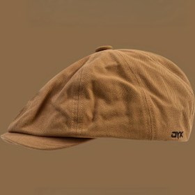 Resim Unisex Vintage Haber Şapkası, Ters Çevrilebilir Ördek Burunlu Şapka, Erkekler ve Kadınlar İçin Zarif Polyester Şapka, Elde Yıkanabilir, Esnek Olmayan, Dokuma, PVC Kaplı, Sanatçılar ve Moda Tutkunları İçin Trendy Beret Stili 