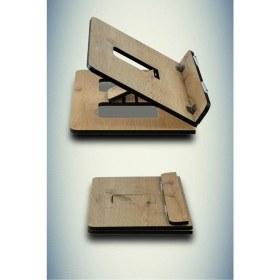 Resim Marka Decart Ahşap Tablet Telefon Tutucu Ayarlanabilir Kitap Okuma Sehpası Standı Rahle 