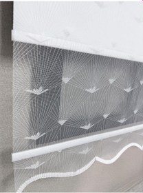 Resim Bbb Blackout Işık Geçirmez Çift Mekanizmalı Tül Stor Perde Beyaz Ts1095bl Beyaz 