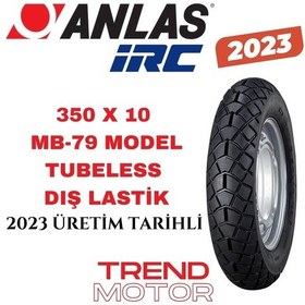 Resim 350 X 10 TUBELESS MB-79 MOTOSİKLET DIŞ LASTİK - ANLAŞ IRC 2023 