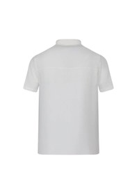 Resim Beyaz Regular Fit Apaş Yaka Keten Gömlek 35053 4111993 