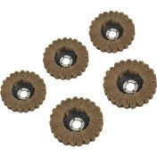 Resim Xiaobaoyu 5pcs Dikey Ovma Pedi Çarkı, Endüstriyel Taşlama Diski, Sarı (Yurt Dışından) 