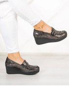 Resim Erkan Saçmacı Taylor Gümüş Yılan Hakiki Deri Dolgu Topuklu Günlük Ayakkabı Gümüş 