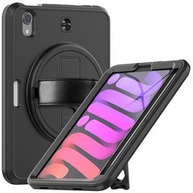 Resim Metabagua İpad Tablet Koruyucu Kılıf Mini6 El Pikap Bükülme Önleyici Sert Kabuk Braketi 8.3 Inç Kapaklı Kılıf 