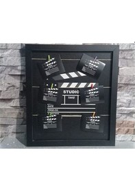 Resim Klaket Tasarımlı İpli Ve Mandallı Fotoğraf Çerçevesi Evv-13960 