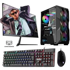 Resim İzoly Dustox X i3-12100F 16 GB 256 GB M.2 NVMe RX 580 24" Free Dos Masaüstü Oyuncu Bilgisayarı 