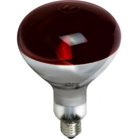 Resim Tungsram E27 Infrarubin Infrared 250W Kırmızı Isıtıcı Ampul 