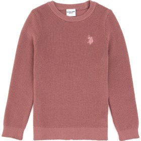 Resim U.S. Polo Assn. Kız Çocuk Orkide Bisiklet Yaka Basic Kazak 50316842-VR221 