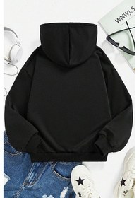 Resim Uyguntarz Çocuk Kafadar Ayılar Baskılı Sweatshirt Siyahsarı 