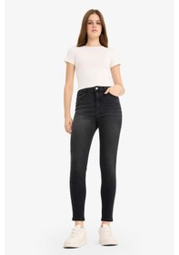 Resim Defacto Skinny Fit Yüksek Bel Bilek Boy Jean Pantolon E9820ax25aunm40 Siyah 