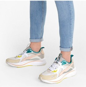 Resim Puma Rs-curve Gri Yeşil Kadın Spor Ayakkabı Dar Kalıp Bej - Yeşil 