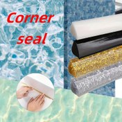 Resim Banyo Mutfak Seramik Mermer Tezgah Kenarları için Sıyırma Bandı Şeritleri, Kendinden Yapışkanlı Tasım Banya ve Kapılar İnceleme Köşe Dekoratif Trim olar şekilde Uygun, Çıkartmalara Dayanabilen Ağız Koruma Zinciri 