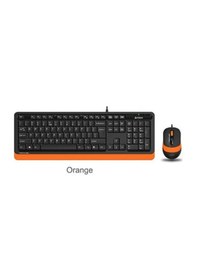 Resim A4 Tech F1010 Q Usb Turuncu Fn-Mm Klv+Optik Mouse Set 