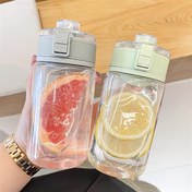 Resim Erkek ve Kadın Öğrenciler için Basit Monokrom Yüksek Kaliteli Plastik Bardak Çay Ayırıcı Taşınabilir Su Bardağı Öğrenci Süt Bardağı Küçük Plastik Bardak Yaz Kızlar Taşınabilir Bardak 
