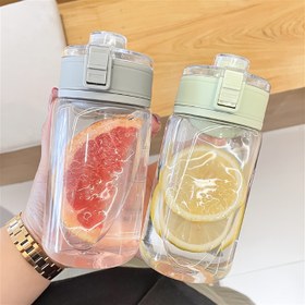 Resim Erkek ve Kadın Öğrenciler için Basit Monokrom Yüksek Kaliteli Plastik Bardak Çay Ayırıcı Taşınabilir Su Bardağı Öğrenci Süt Bardağı Küçük Plastik Bardak Yaz Kızlar Taşınabilir Bardak 