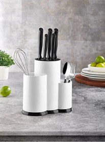 Resim Wiky Beyaz Tezgah Üstü Bıçaklık Ve Kepçelik Düzenleyici Organizer Klasik 