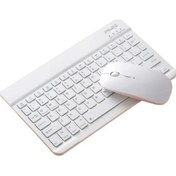 Resim Ozmik iPad,Tablet,PC,Matebook uyumlu Kablosuz Bluetooth Klavye+Mouse Set 