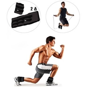 Resim 2 Kg X 2 Adet Siyah El Ayak Bileği Ağırlığı + Atlama İpi Siyah 