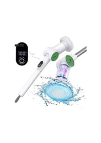 Resim K500 Çok Amaçlı Şarjlı Elektrikli Temizlik Fırçası Uzayabilir Gövde, Zengin Başlık Seti, Ipx6 Su Geçirmezlik 