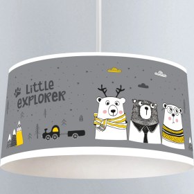 Resim instababyrooms Çocuk Odası Dijital Baskılı Dekoratif Sarkıt Avize Model 056 