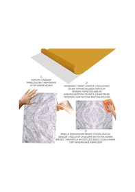 Resim Tink Kendinden Yapışkanlı Gri Desenli Pvc Panel 41x62 Cm 