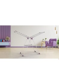 Resim Gazzella Çamaşır Kurutmalık Askı Gümüş - Mor 