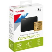 Resim Toshiba Canvio Basics HDTB420EK3AB 2 TB 2.5" USB 3.2 Gen 1 Taşınabilir Disk + Type-C Adaptör 