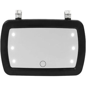 Resim Araç Led Makyaj Aynası - Dokunmatik Açma/kapama, 6 Ayarlanabilir Led, Evrensel Montaj 