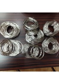 Resim Uzun Saplı Saz İçin 0.20 Numara Paslanmaz Çelik Saz Teli-100 Adet 