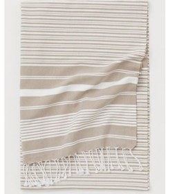 Resim Mulberry Maryon Peştemal %100 Pamuk Banyo Havlusu Bej Bej 