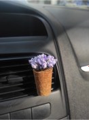 Resim Aksesuar360 Mu Craft Açık Mor Çıtır Çiçek Araç İçi Klima Koku Difüzörü Klipsli (Kokusuz) 