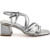 Resim Metalik Lame Kadın Sandalet K05124002709 Metalik 