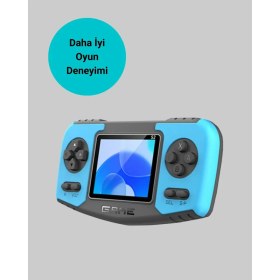 Resim Teknodayım Çocuklara Özel Retro Oyun Konsolu Portatif Eğlence Cihazı 