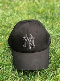 Resim Ny Yankees Trucker Siyah Renk Pamuklu Kanvas Kumaş Cap Şapka Siyah 