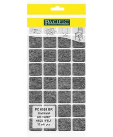Resim Pacıfıc Gri Yapışkanlı Keçe 25mm X 25mm 