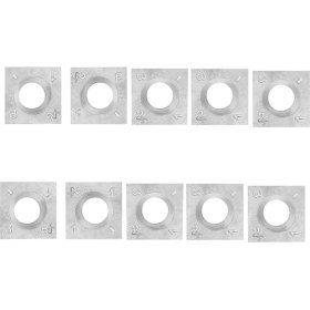 Resim Guangdong Spirit 10 Adet Ahşap Torna Karbür Uç Freze 30 Derece Torna Keski Değiştirme 14X14X2MM (Yurt Dışından) 