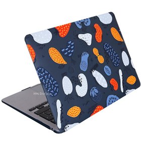 Resim MacBook Air M1 13" A1932 A2179 A2337 Uyumlu Kristal Siyah Laptop Koruyucu Kılıf FRUITFEAST01NL 