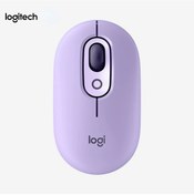 Resim Logitech Pop Fare Kablosuz Bluetooth Fare Ofis Ev Fare Laptop Aksesuarları Fare Pembe M221 