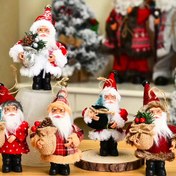 Resim Şık Noel Baba Kumaş Figürü - Modern Tarz, Ev, Ofis, Otel ve Parti Dekorasyonu için Mükemmel, Halloween Süslemeleri, Sonbahar Ev Dekoru Koleksiyonluk Figürler 