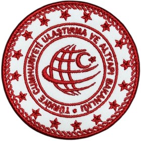 Resim Ex Patch Ulaştırma ve Altyapı Bakanlığı Nakış Peç Patch - 8 cm 