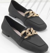Resim Bambi Siyah Nubuk Kadın Loafer Ayakkabı K01641165901 