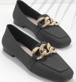 Resim Bambi Siyah Kadın Loafer Ayakkabı K01641165901 