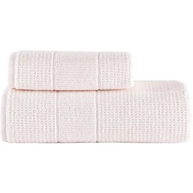 Resim Maisonart Royal 50x90 70x140 Cm 2'li Banyo Havlu Seti, %100 Pamuklu Havlu Takımı Krem 